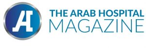 Logotype of the Arab Hospital Magazine, which Covers healthcare news in the Arab world.
